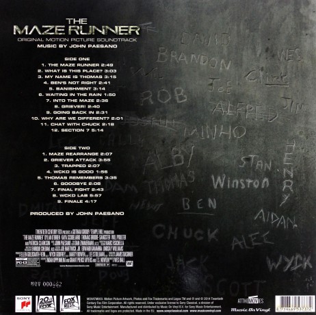 Maze Runner (Deluxe) soundtrack [Winyl]
