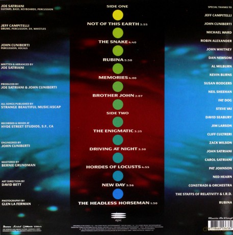 Joe Satriani: Not Of This Earth [Winyl]