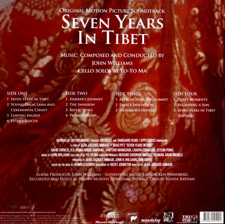 Seven Years In Tibet soundtrack [Winyl]