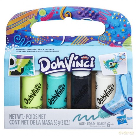 DohVinci Tubki 4-Pak Czarny i Biały