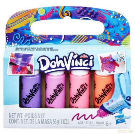 DohVinci Tubki 4-Pak Różowy