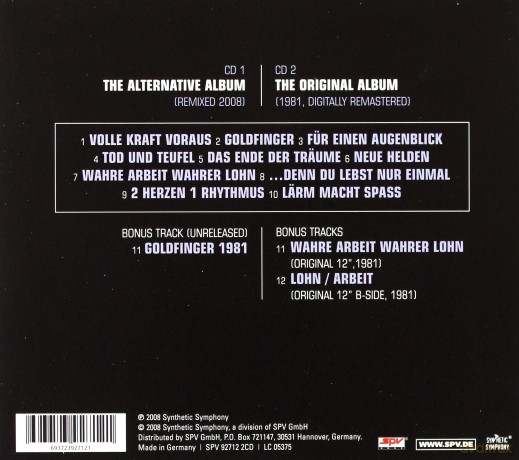 Die Krupps: Volle Kraft Voraus (digipack) [2CD]