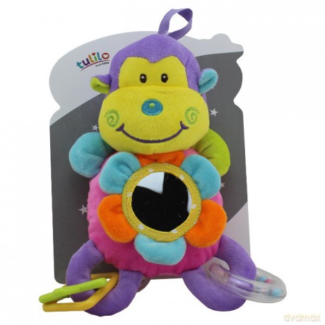Grzechotka z dodatkami New Baby Małpka 23 cm