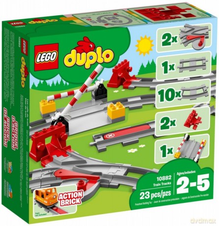 LEGO DUPLO Tory kolejowe (10882) [KLOCKI]