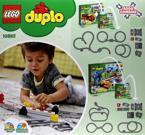 LEGO DUPLO Tory kolejowe (10882) [KLOCKI]
