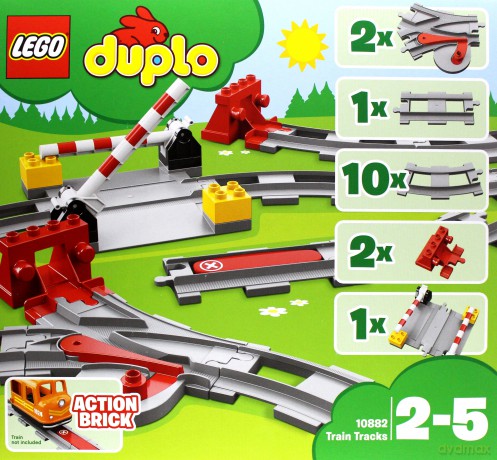 LEGO DUPLO Tory kolejowe (10882) [KLOCKI]