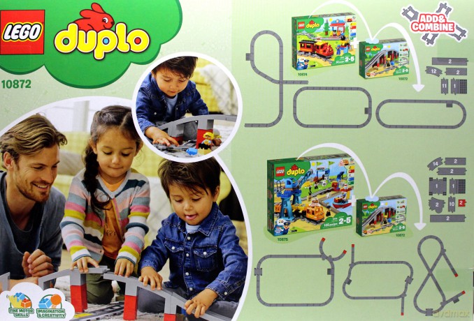 LEGO DUPLO Tory kolejowe i wiadukt (10872) [KLOCKI]