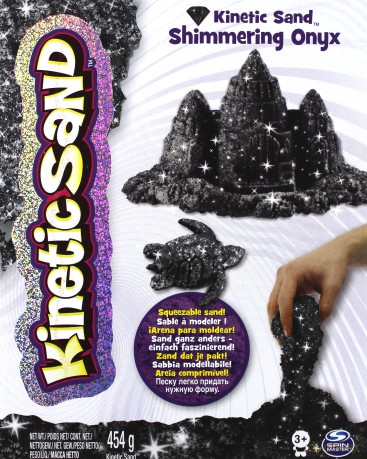 Piasek kinetyczny KINETIC SAND brokatowy, czarny