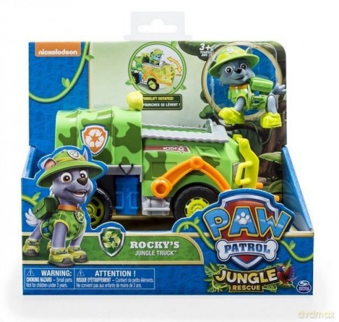 Pojazd specjalny z figurką Psi Patrol Jungle, Rocky [FIGURKA]