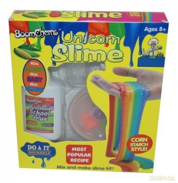 Slime zestaw duży tęczowy