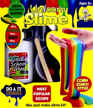 Slime zestaw duży tęczowy