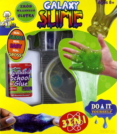 Slime zestaw duży z brokatem