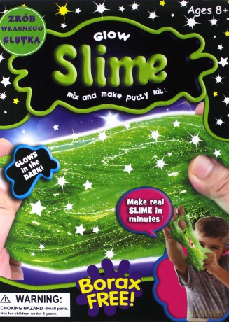 Slime zestaw średni świecący w nocy