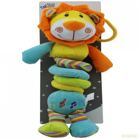 Sprężynka pluszowa muzyczna New Baby Lew 30 cm