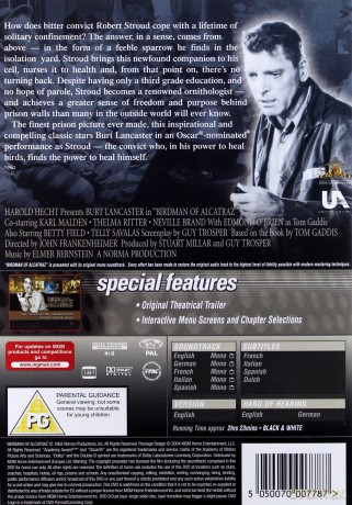 Birdman Of Alcatraz (Ptasznik z Alcatraz) [DVD]