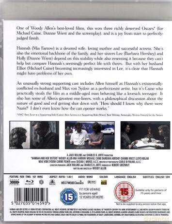 Hannah And Her Sisters [Blu-Ray]