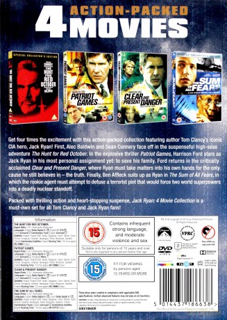 Jack Ryan 4 Movie Collection [4DVD]