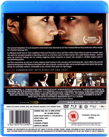 Like Water For Chocolate [Blu-Ray]+[DVD]