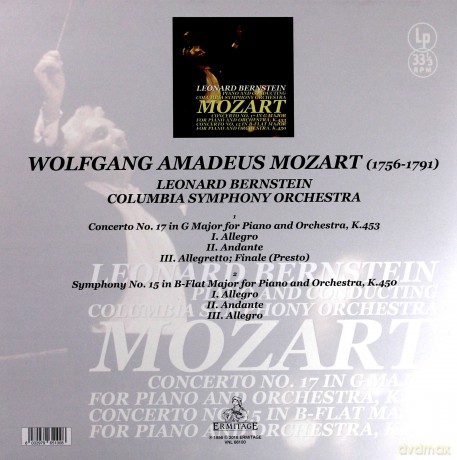 Leonard Bernstein: Mozart - Piano Concerto 15 &17 [Winyl]