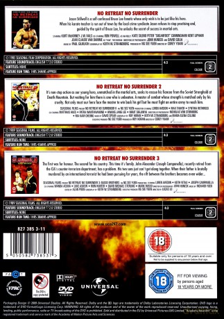 No Retreat, No Surrender 1-3 [3DVD]