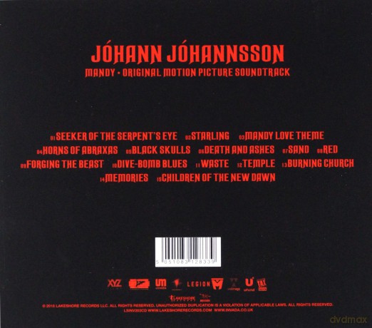 Mandy soundtrack (Johann Johannsson) [CD]