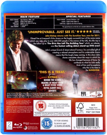 John Bishop Live The Sunshine Tour [Blu-Ray]