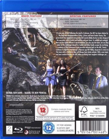 Primeval Season 4 [Blu-Ray]