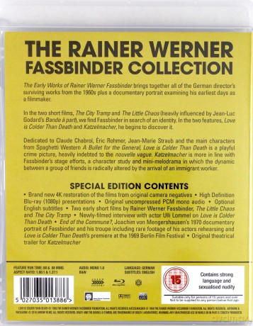 Rainer Werner Fassbinder Collection The Early Works (Mały chaos / Włóczęga / Miłość jest zimniejsza niż śmierć / Dzieciorób) [Blu-Ray]