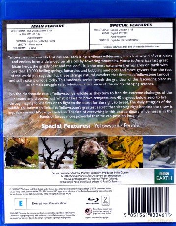 Yellowstone [Blu-Ray]