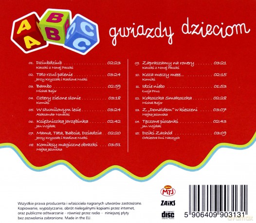 ABC Mini hity: Gwiazdy dzieciom [CD]