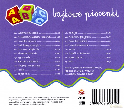ABC Mini hity: Bajkowe piosenki [CD]