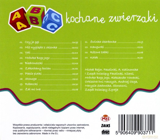 ABC Mini hity: Kochane zwierzaki [CD]