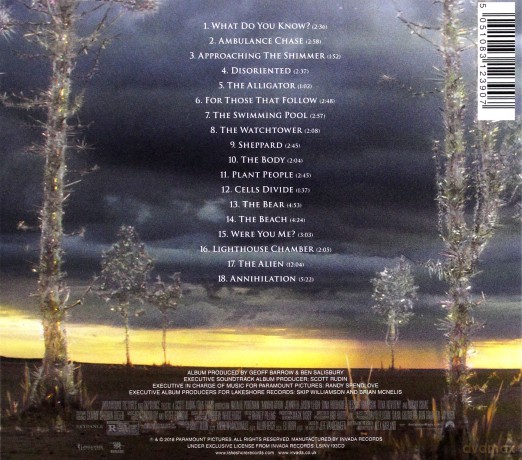 Annihilation soundtrack (Ben Salisbury & Geoff Barrow) [CD]