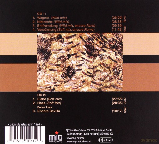 Klaus Schulze: Das Wagner Desaster (digipack) [2CD]