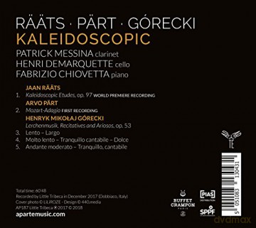 Messina Demarquette Chiovetta: Kaleidoscopic Raats Part Górecki (digipack) [CD]