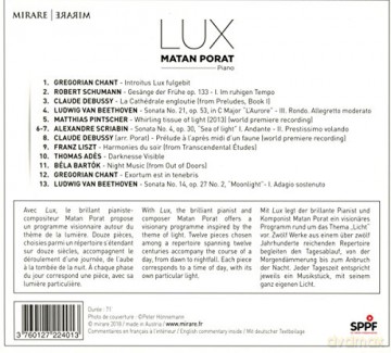 Matan Porat: Lux (digipack) [CD]