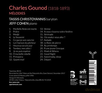 Gounod: Melodies Christoyannis Cohen (digipack) [CD]