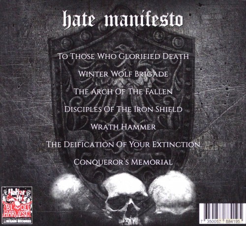 Hate Manifesto: To Those Who Glorified Death (digipack) [CD]