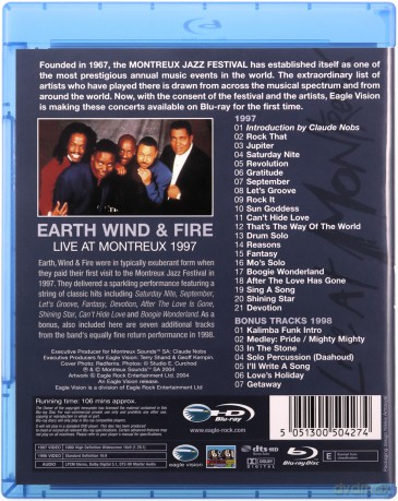 Earth Wind & Fire: Live At Montreux 1997 [Blu-Ray]
