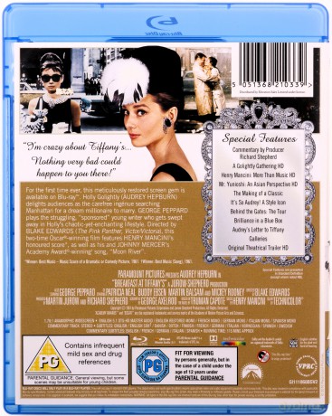 Breakfast At Tiffanys (Śniadanie u Tiffany'ego) [Blu-Ray]