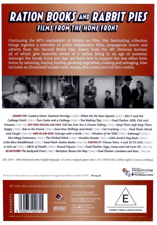 Ration Books And Rabbit Pies Films From The Home Front [DVD]