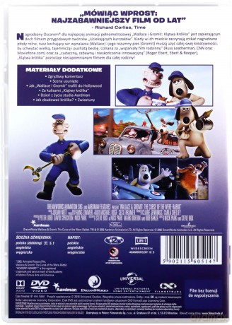 Wallace i Gromit: Klątwa Królika [DVD]
