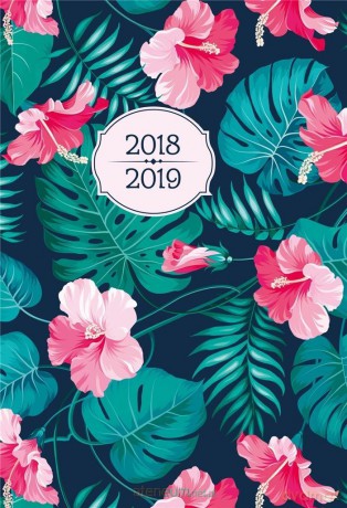 Kalendarz tygodniowy B6 2018-2019 Hibiskus [KALENDARZ]