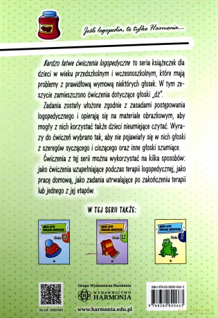 Bardzo łatwe ćwiczenia logopedyczne - głoska DŻ [KSIĄŻKA]