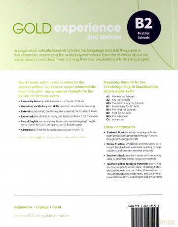 Gold Experience 2ed B2 ćwiczenie [KSIĄŻKA]