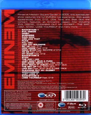 Eminem: Live From New York City [Blu-Ray]