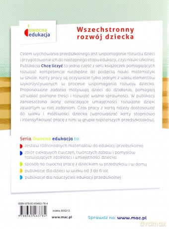 Owocna Edukacja. Chcę liczyć. Sześciolatek [KSIĄŻKA]