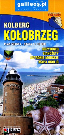 Plan miasta - Kołobrzeg 1: 10 000