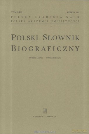Polski Słownik Biograficzny z.212 T.52/1 [KSIĄŻKA]
