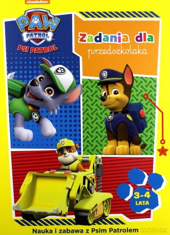 Psi Patrol. Zadania dla przedszkolaka 3-4 lata [KSIĄŻKA]
